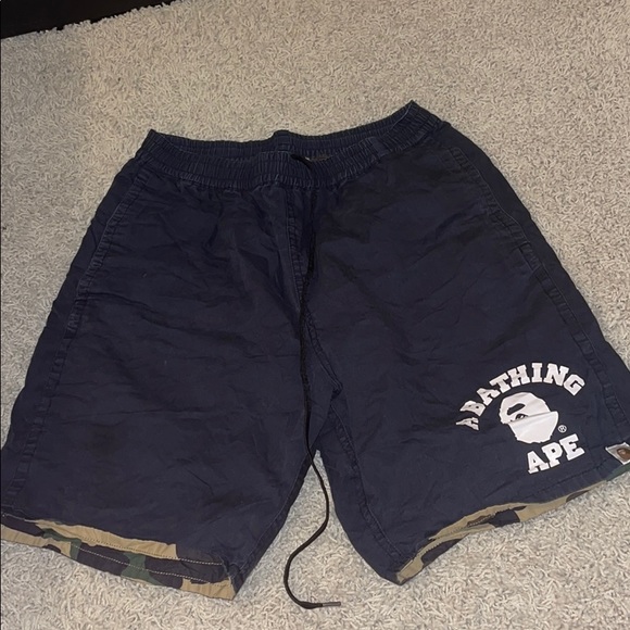 Reversible bape shorts